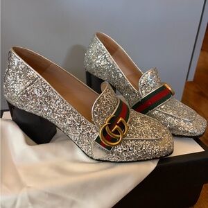 Gucci Glitter Loafers